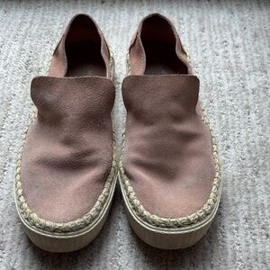 Toms Dusty Rose Espadrille Slip-Ons